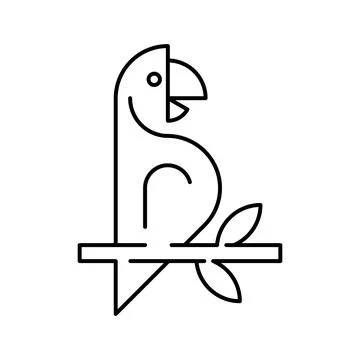 Parrot Logo Stock Illustration