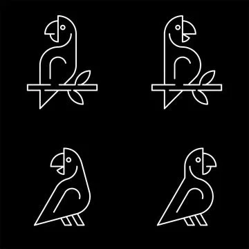 Parrot Logo Illustrazione stock