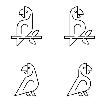 Parrot Logo Stock Illustration