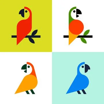 Parrot Logo Illustrazione stock