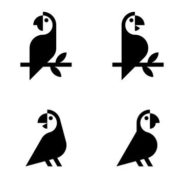 Parrot Logo Stock Illustration