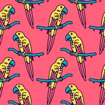 Parrot macaw, vector illustration イラスト素材