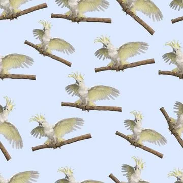 Parrot pattern Illustrazione stock