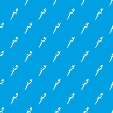 Parrot pattern seamless blue Stock Illustration