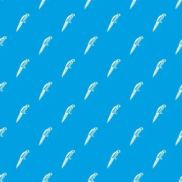 Parrot pattern seamless blue Illustrazione stock