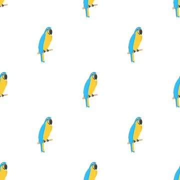 Parrot pattern seamless vector 스톡 일러스트