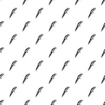 Parrot pattern, simple style Stock Illustration