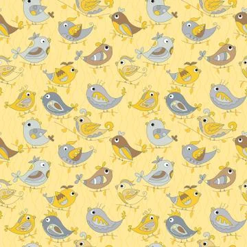 Parrot  seamless colorful pattern Stock Illustration