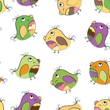 Parrot seamless Stock Illustration