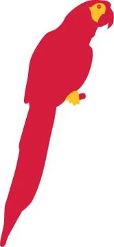 Parrot vector in two colors Stock Illustration