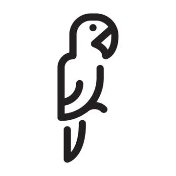 Parrot On A White Background 스톡 일러스트