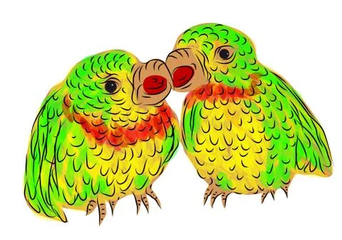 Parrots 스톡 일러스트
