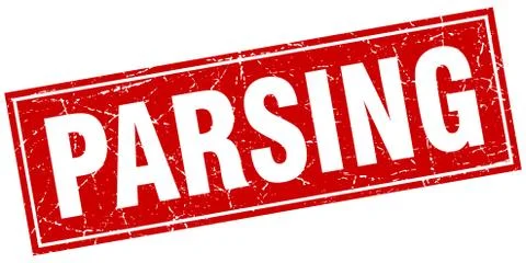 Parsing square stamp 库存插图