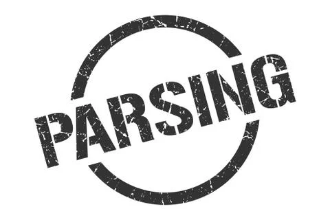 Parsing stamp 库存插图