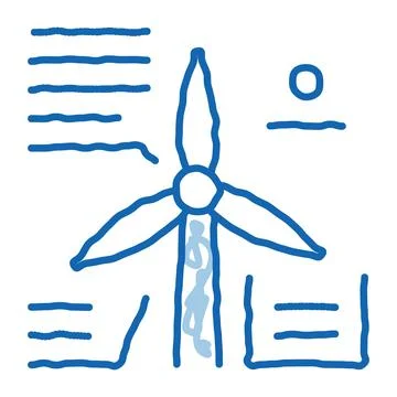 Parsing study windmill icon vector illustration 库存插图