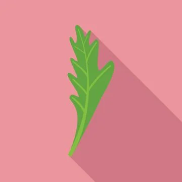 Parsley bunch icon flat . Herb leaf Stock Illustration