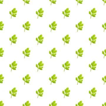 Parsley leaves creating a repeating seamless pattern 스톡 일러스트