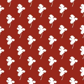 Parsley pattern. Aromatic spice, healthy herbs. Illustrazione stock