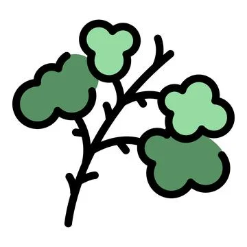 Parsley vitamin icon vector flat Illustrazione stock