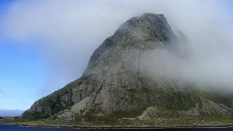 Part 10 of 19 clips of sail-by of Alden island, Askvoll, Vestland, Norway Stock Footage 314383158