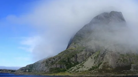 Part 11 of 19 clips of sail-by of Alden island, Askvoll, Vestland, Norway Stock Footage 314383196