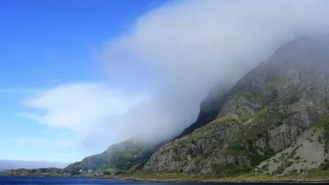 Part 12 of 19 clips of sail-by of Alden island, Askvoll, Vestland, Norway Stock Footage 314383384