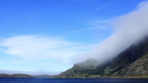 Part 14 of 19 clips of sail-by of Alden island, Askvoll, Vestland, Norway Stock Footage 314383413