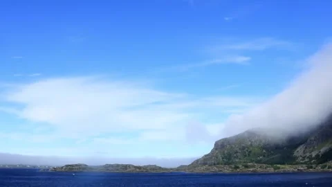 Part 15 of 19 clips of sail-by of Alden island, Askvoll, Vestland, Norway Stock Footage 314383428
