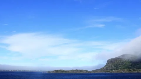 Part 16 of 19 clips of sail-by of Alden island, Askvoll, Vestland, Norway Stock Footage 314383482