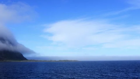 Part 2 of 19 clips of sail-by of Alden island, Askvoll, Vestland, Norway Stock Footage 314382902