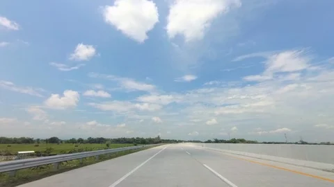 PART 3 Driving Through Trans Java Kertosono - Salatiga Toll Road Stock Footage 129450991