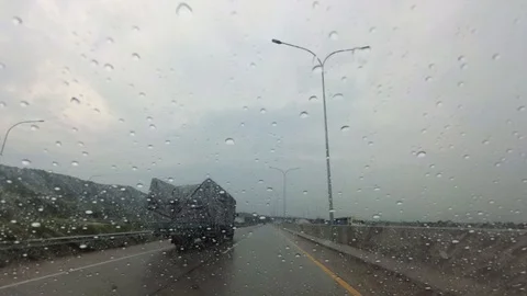 PART 3 Driving Through Trans Java Semarang - Batang Toll Road, Weleri to Batang Stock Footage 129469496