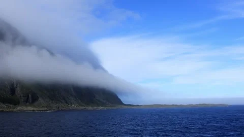 Part 5 of 19 clips of sail-by of Alden island, Askvoll, Vestland, Norway Stock Footage 314383152