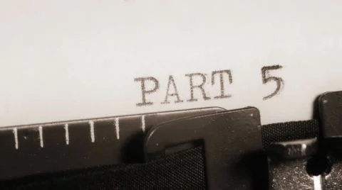 PART 5 to 8. Typewriting. Section of the book.  Stock Footage 10736701