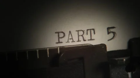 PART 5 to 8. Typing. Section of the book. Stock Footage 10721359