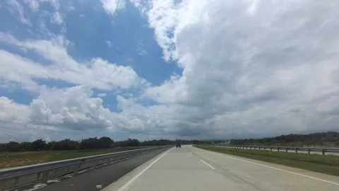 PART 6 Driving Through Trans Java Kertosono - Solo Salatiga Toll Road Stock Footage 129460605