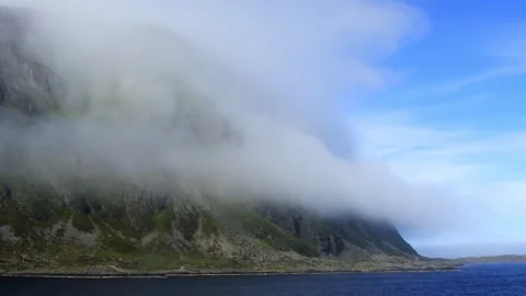 Part 7 of 19 clips of sail-by of Alden island, Askvoll, Vestland, Norway Stock Footage 314382904