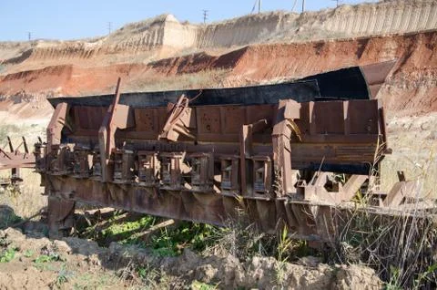 Part of an abandoned quarry Stock Photos
