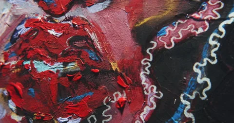 Part of abstract painting Stock Footage 148747149