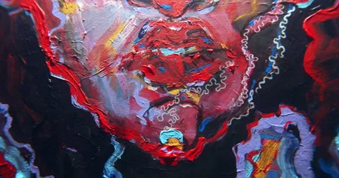 Part of abstract painting Stock Footage 148747419