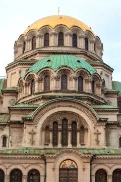 Part of the Alexander Nevsky monument in Sofia, Bulgaria. Stock Photos