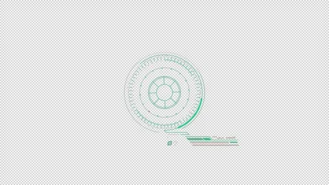 Part of the alien interface on the alpha channel. Stock Footage 246595672