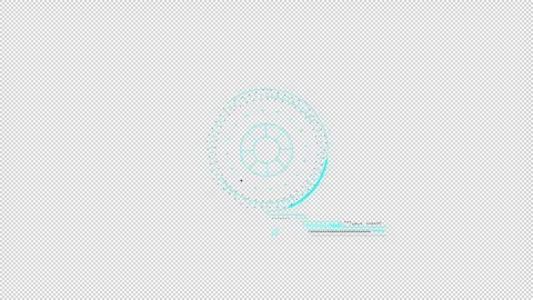 Part of the alien interface on the alpha channel. Stock Footage 264079871
