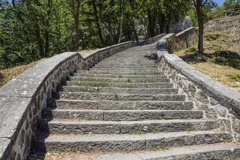 Part of an ancient staircase Stock Photos