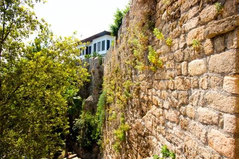 Part of an ancient stone structure Stock Photos