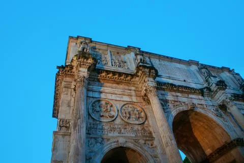 Part of Arch of Constantine Stock Photos