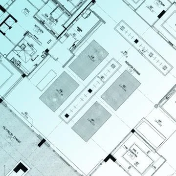 Part of architectural project Stockillustratie