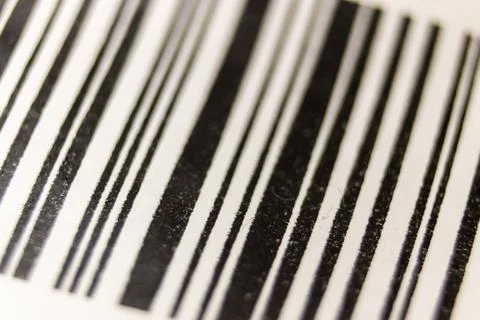 Part of bar code. Macro bar code label. Black and white. Business and finan.. Stock Photos