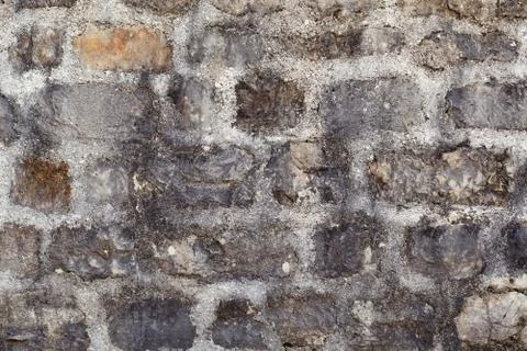Part of a big stone wall for background or texture Stock Photos