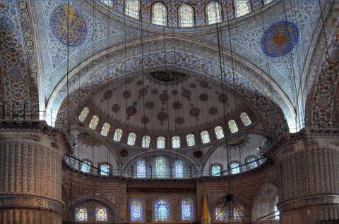 Part of Blue Mosque Interior Stock Photos